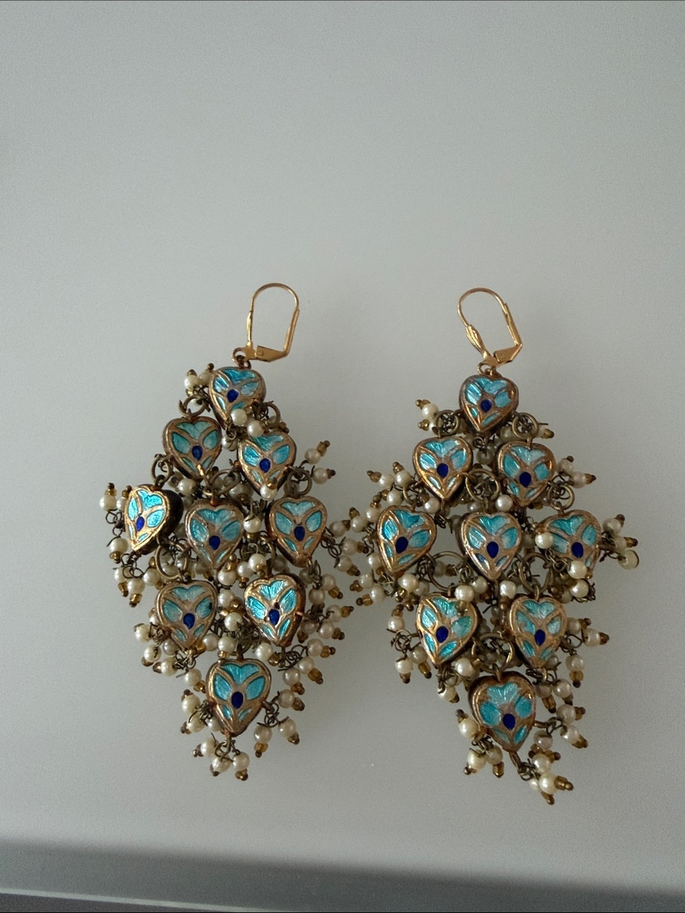 Indian Style Chandelier Earrings - Picture 2 of 3